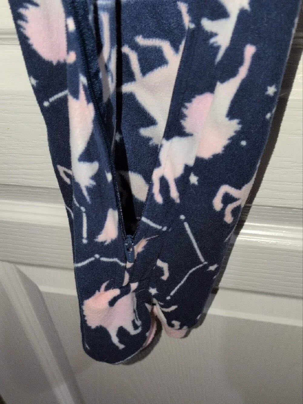 Carter's Navy and Pink Unicorn Constellation Fleece Pajama Set